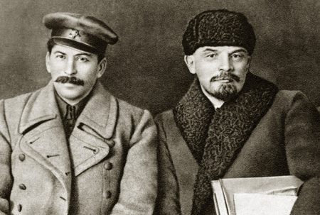 И.В. Сталин и В.И. Ленин в 1919 году.